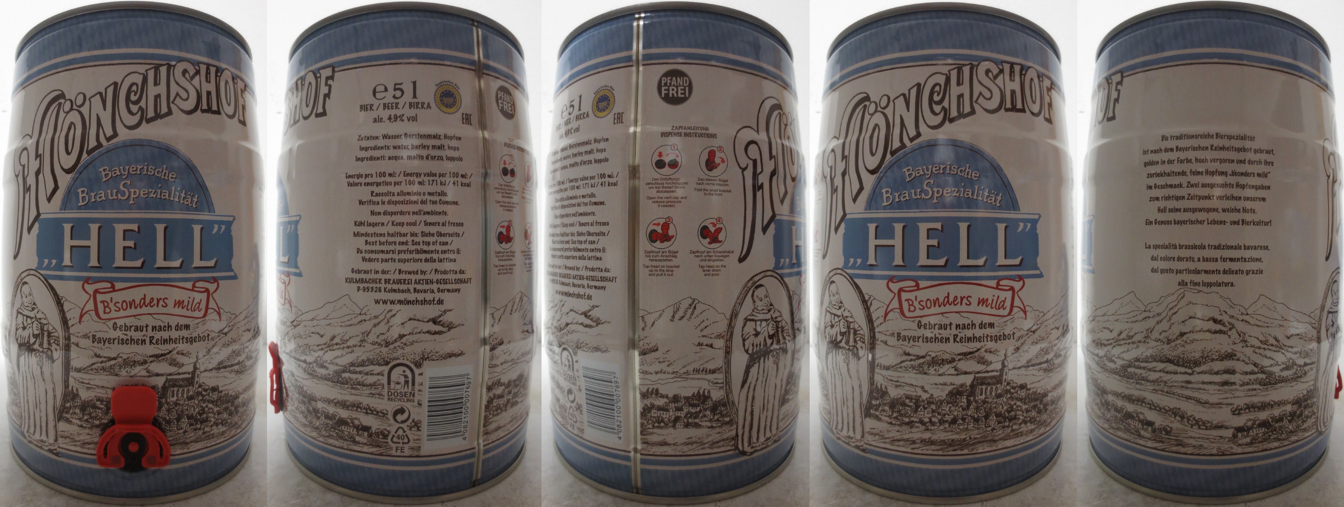 MÖNCHSHOF HELL B´sonders mild (5L) Nr.3