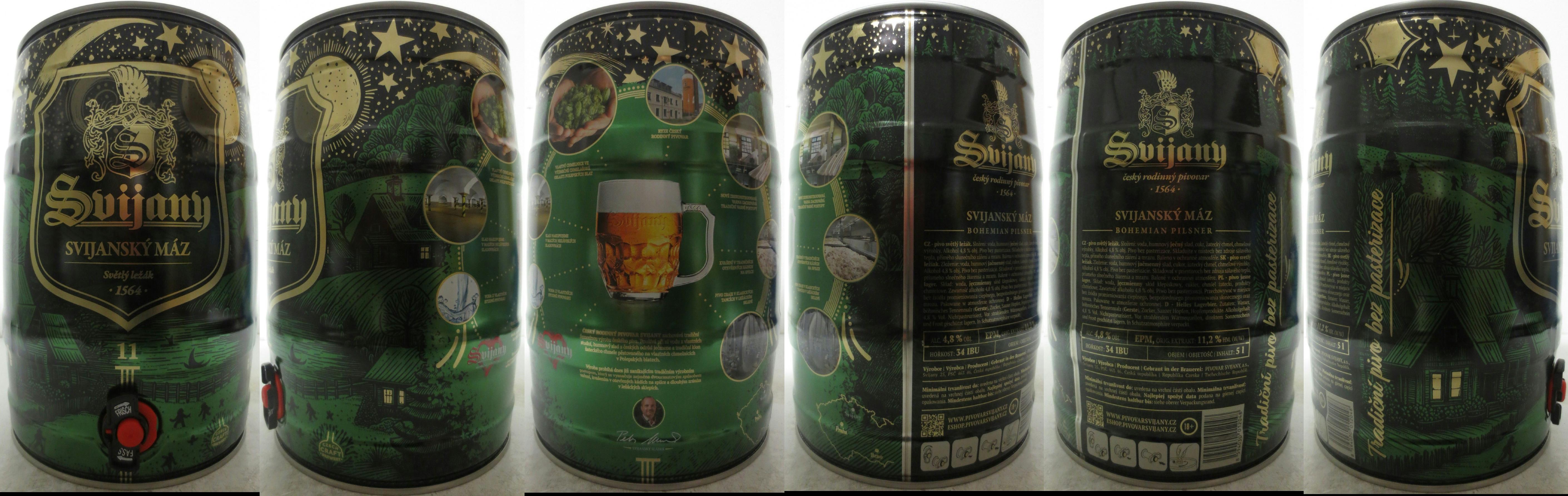 Svijany SVIJANSKÝ MÁZ Světlý ležák .1564. 11 vánoce 2024 (5L) č.1