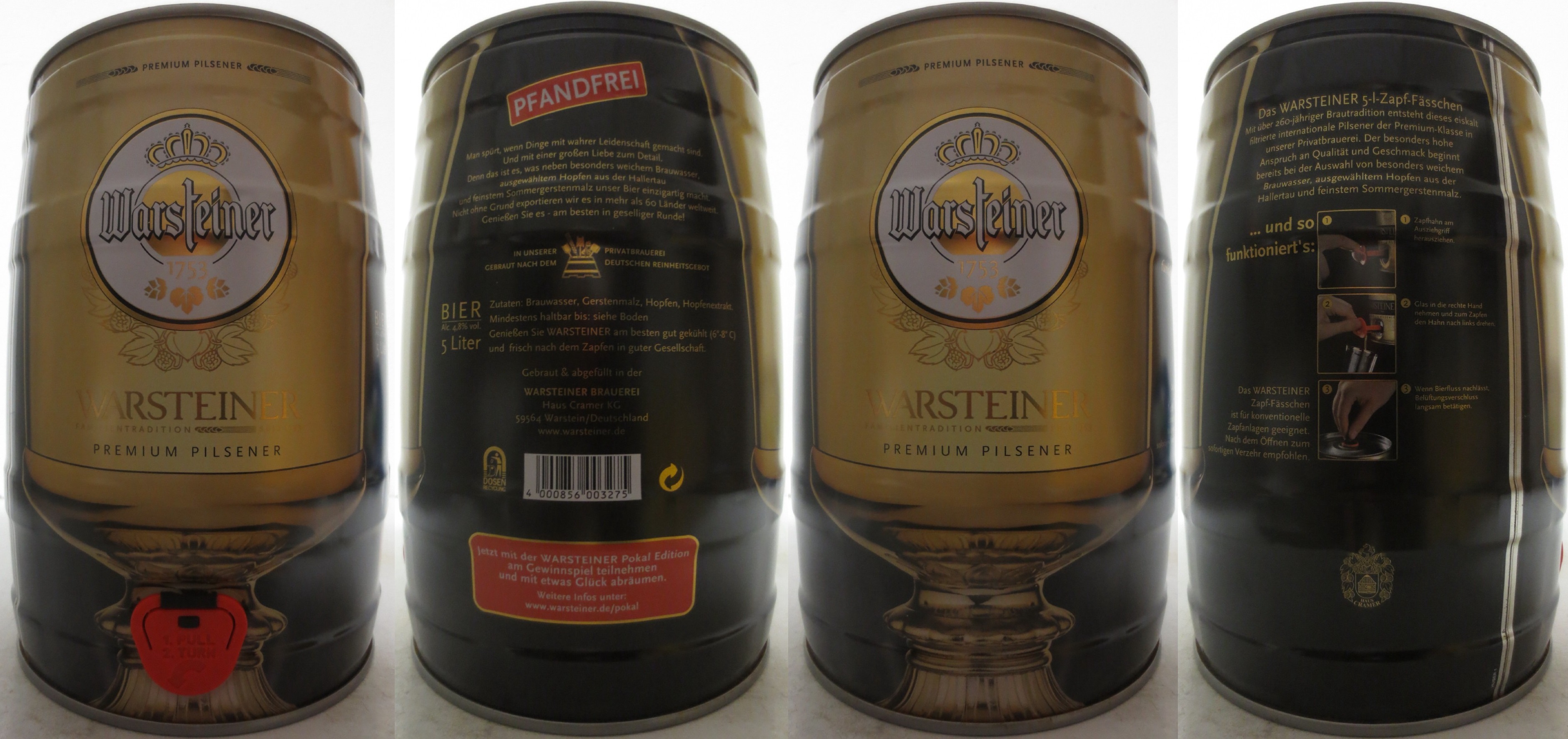 Warsteiner WARSTEINER FAMILIENTRADITION PREMIUM PILSENER (5L) Nr.1