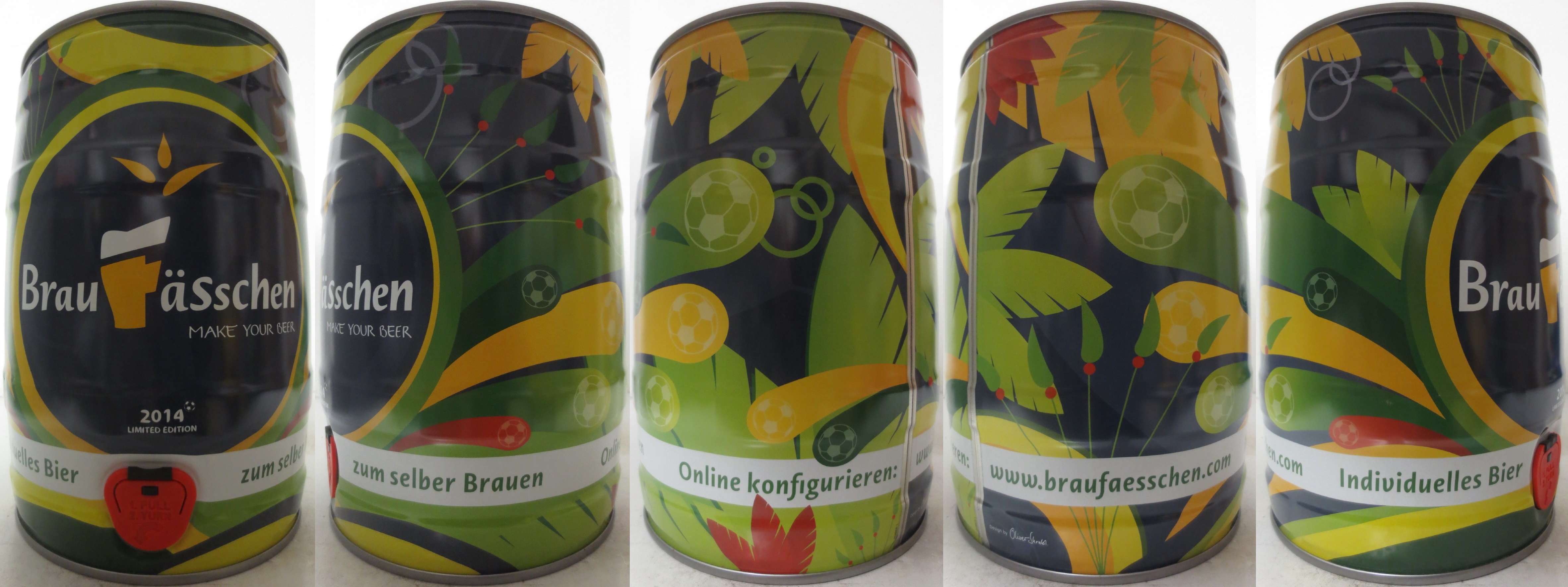 Brau Fässchen MAKE YOUR BEER 2014 LIMITED EDITION (5L) Nr.1