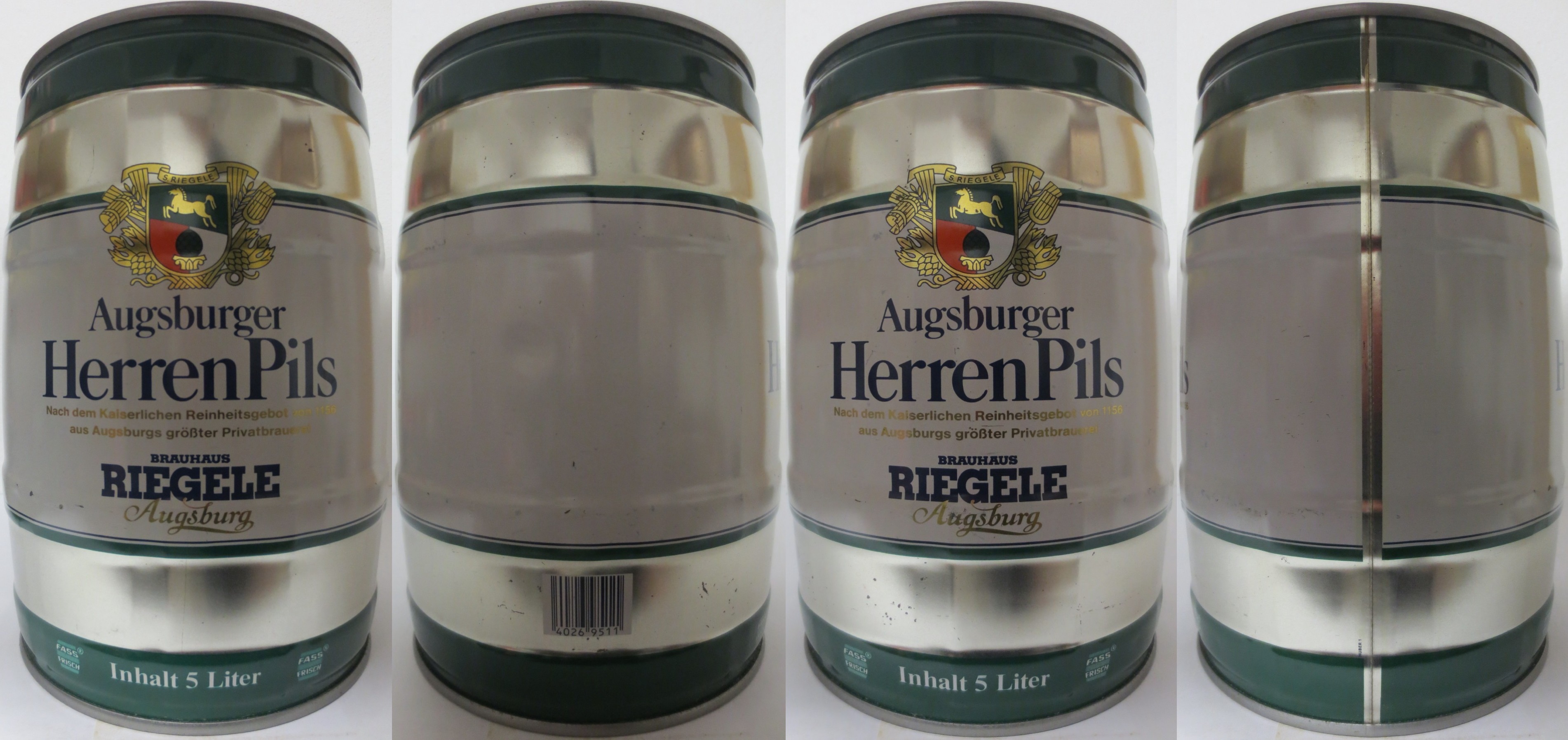Augsburger Herren Pils BRAUHAUS RIEGLE Augsburg (5L) Nr.1