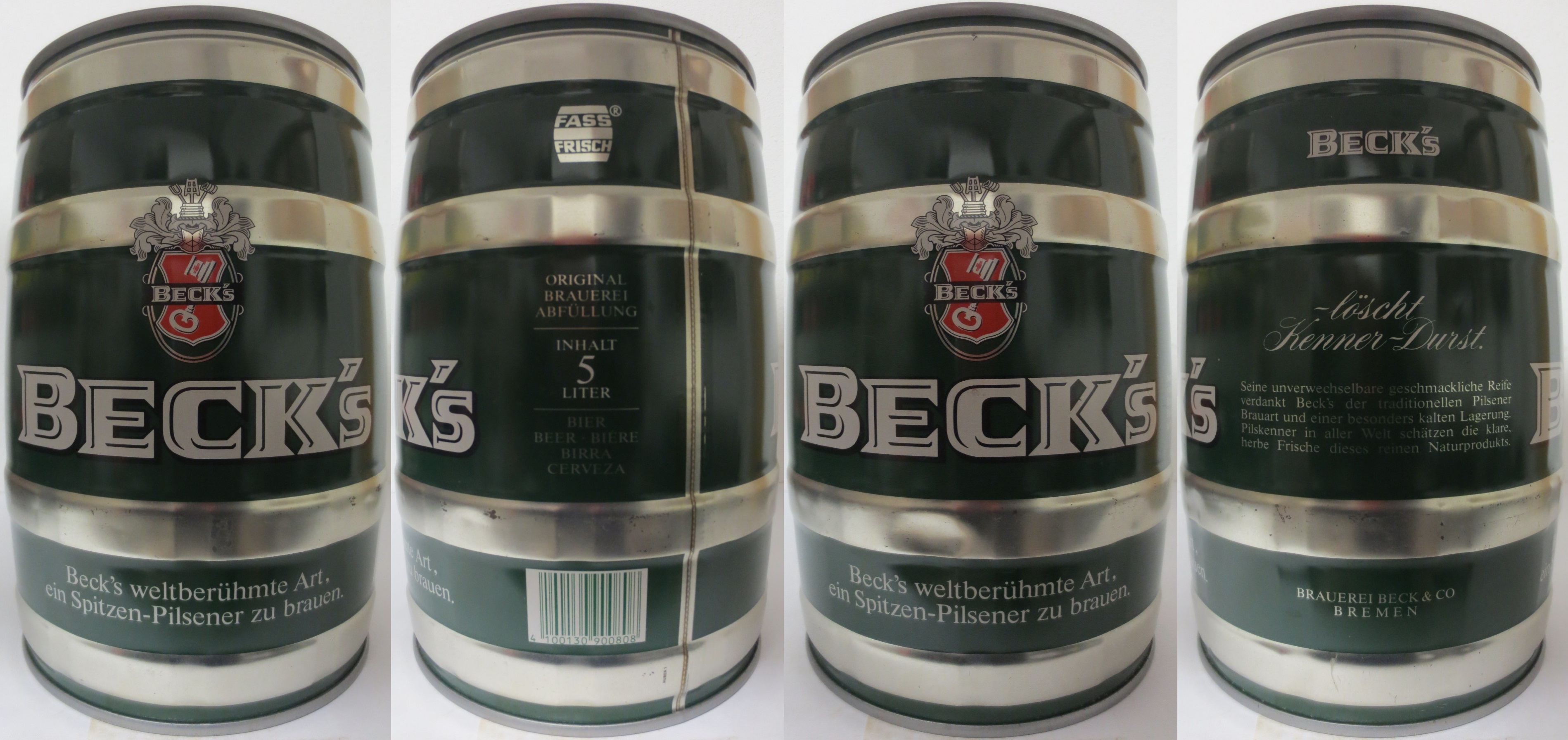 BECK´s Beck´s weltberühmte Art, ein Spitzen-Pilsener zu brauen. (5L) Nr.1 ⚀