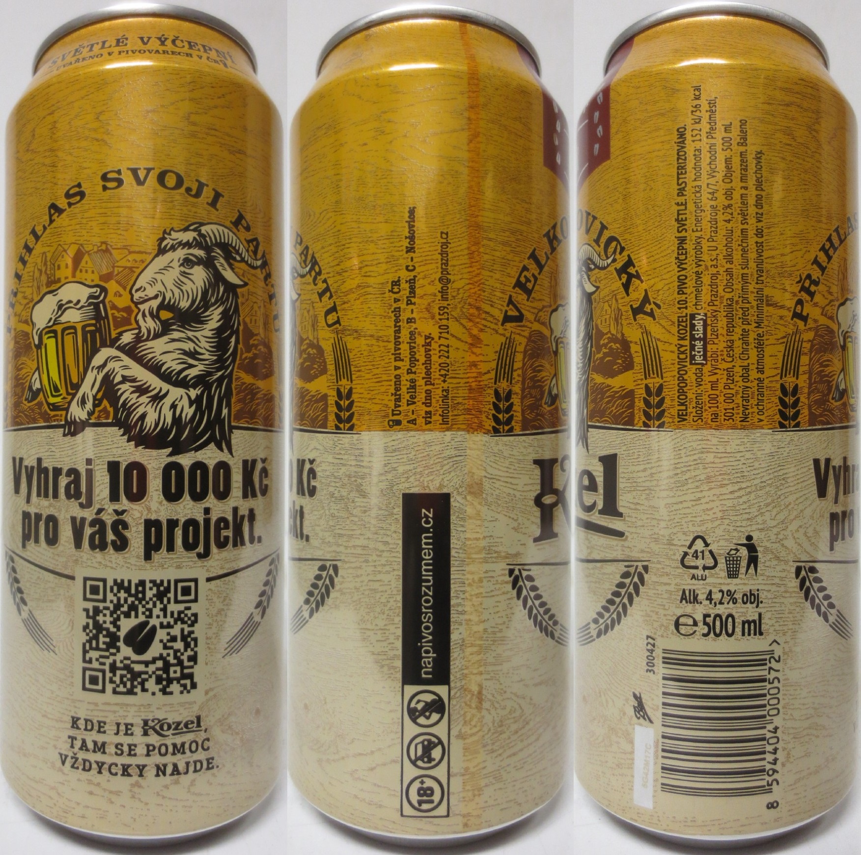 VELKOPOPOVICKÝ Kozel 1874 10 Vyhraj 10 000,-Kč pro Váš projekt. (série 12ks) (50cl) (B/O) č.1