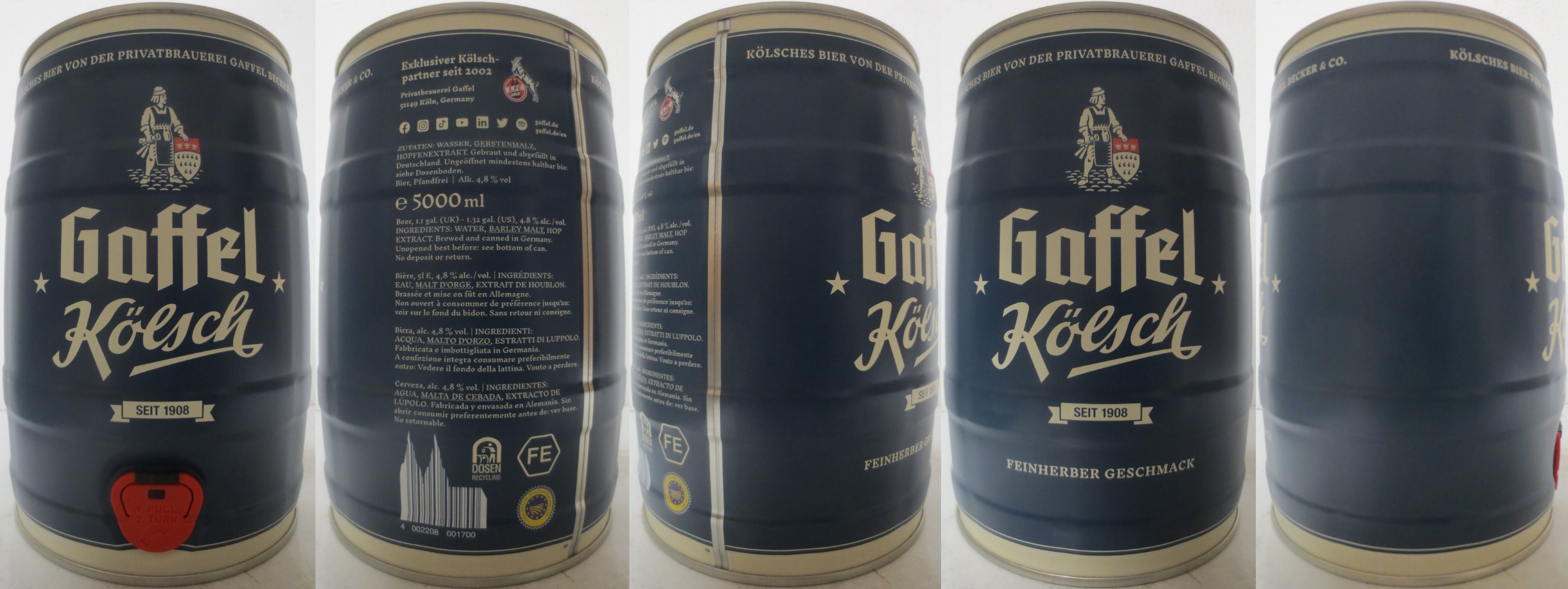 Gaffel Kölsch SEIT 1908 (5L) Nr.2 