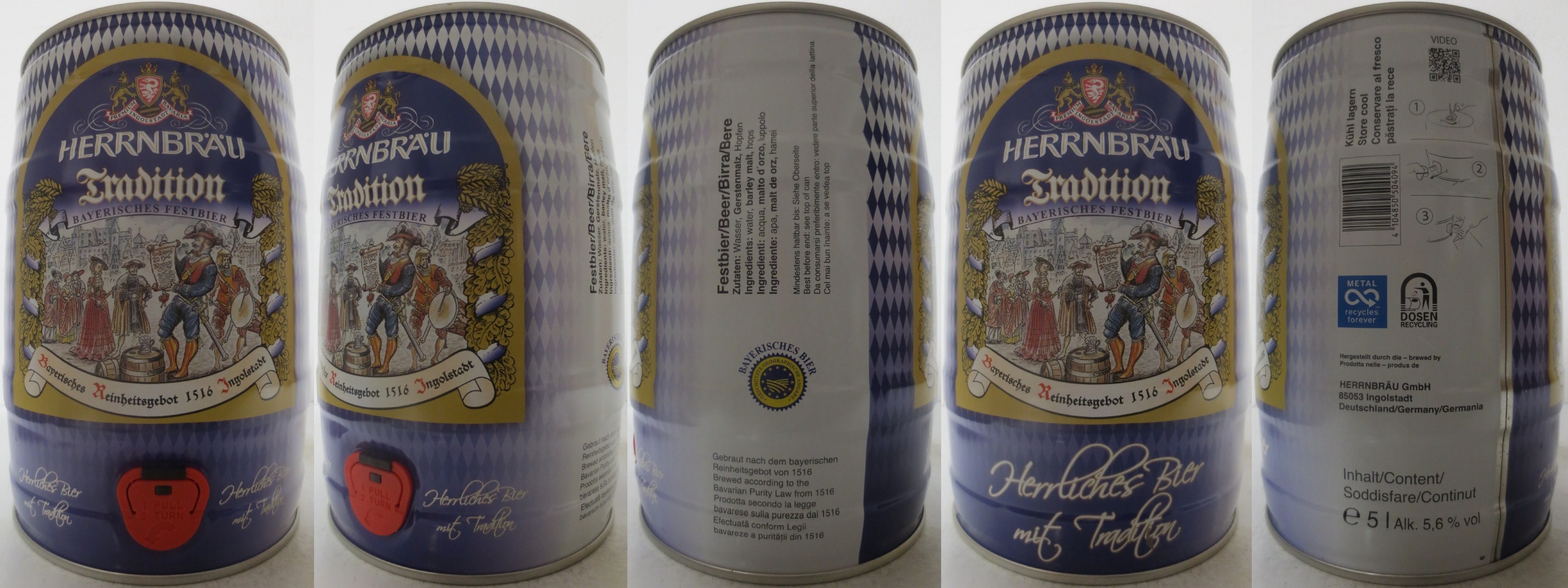 HERRNBRÄU Tradition BAYERISCHES FESTBIER (5L) Nr.1