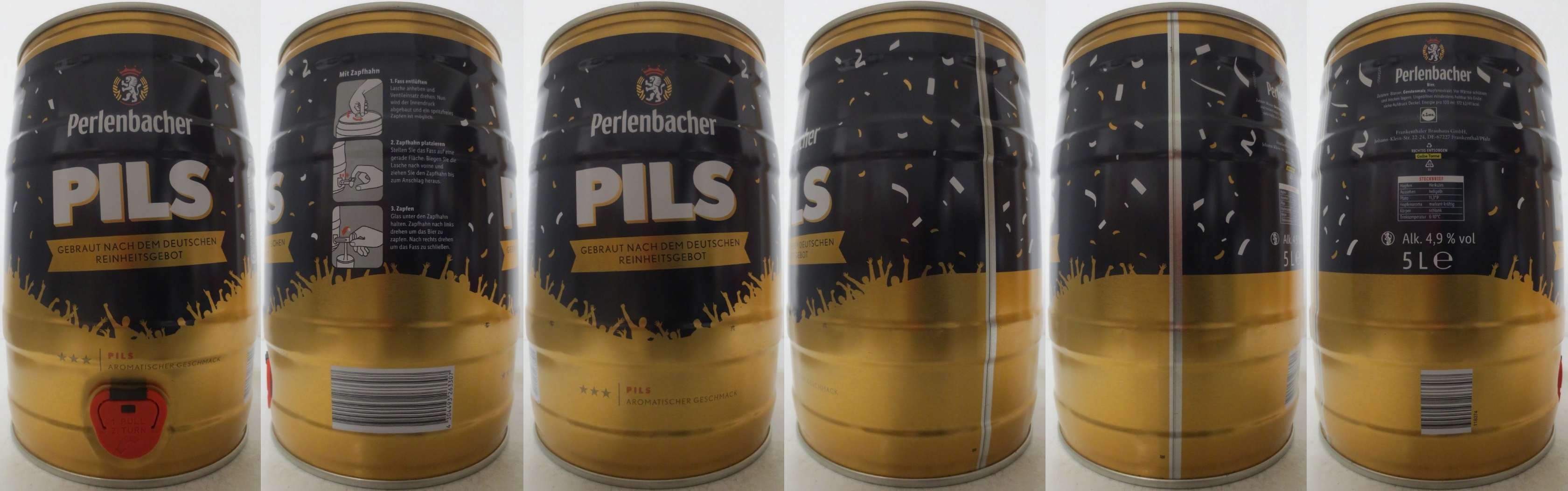 Perlenbacher Pils GEBRAUT NACH DEM DEUTSCHEN REINHEITSGEBOT (5L) Nr.2