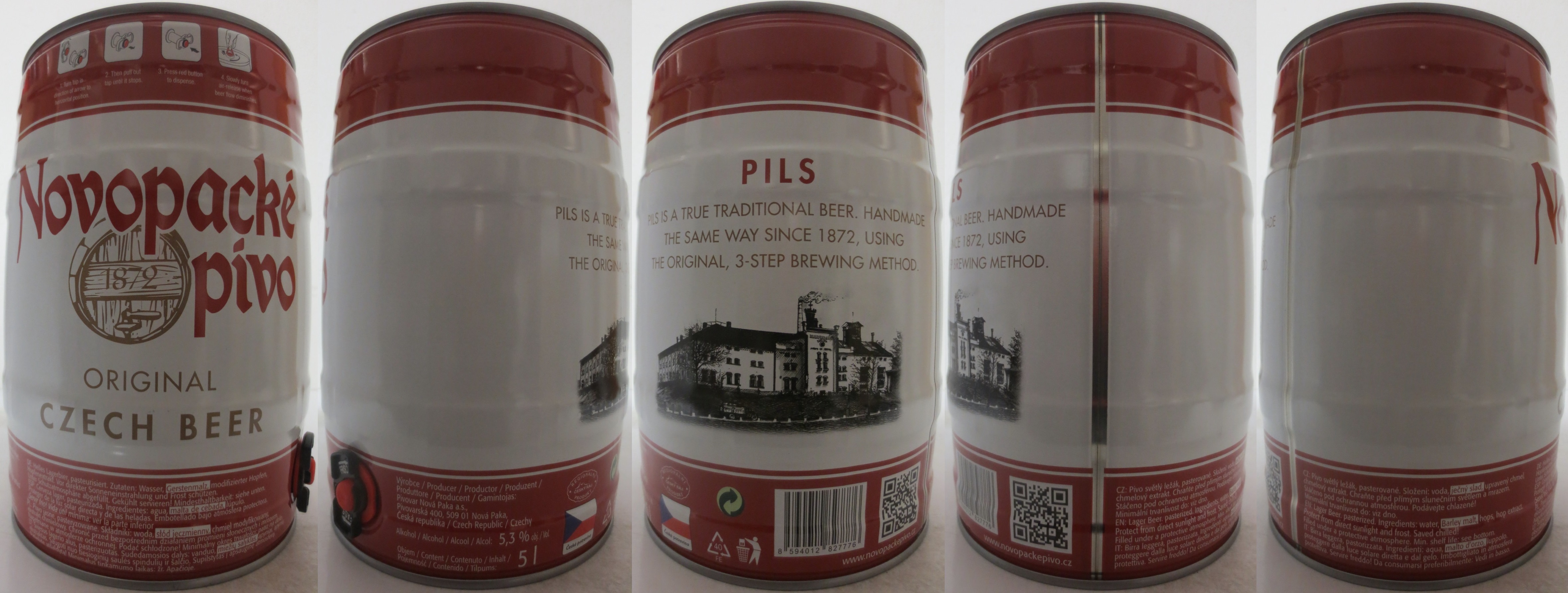 Novopacké pivo ORIGINAL CZECH BEER (5L) č.1