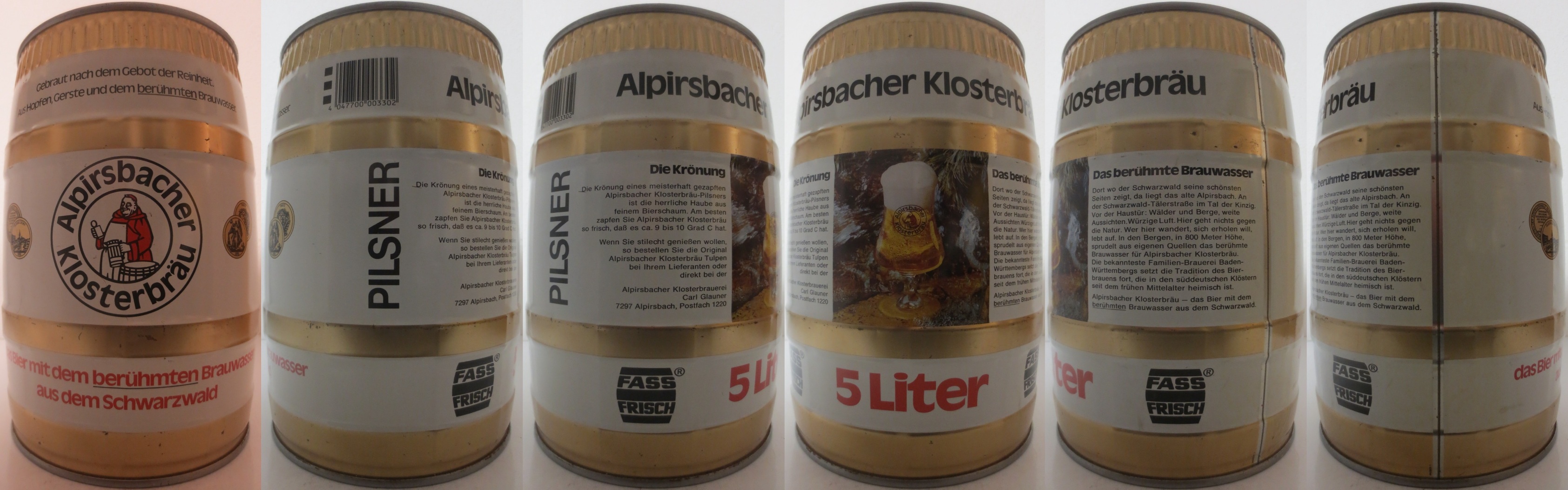 Alpirsbacher Klosterbräu das Bier mit dem Berühmten Brauwasser aus dem Schwarzwald (5L) Nr.1