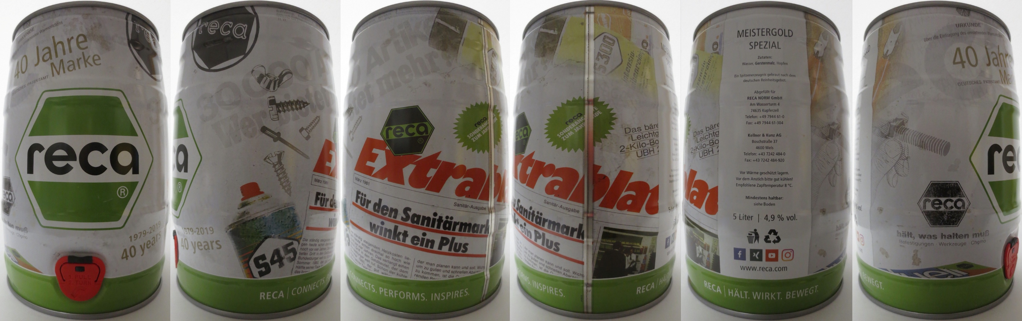 MEISTERGOLD SPEZIAL reca 1979-2019 40 years 40 Jahre Marke (5L) Nr.1