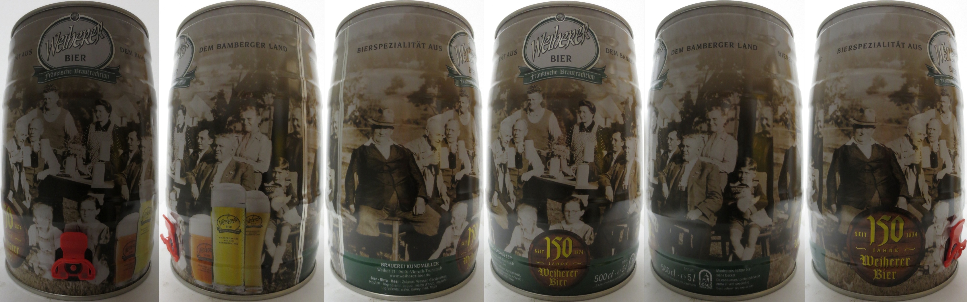 Weiherer BIER fränkische Brautradition 150 JAHRE Weiherer Brautraditiom (5L) Nr.1