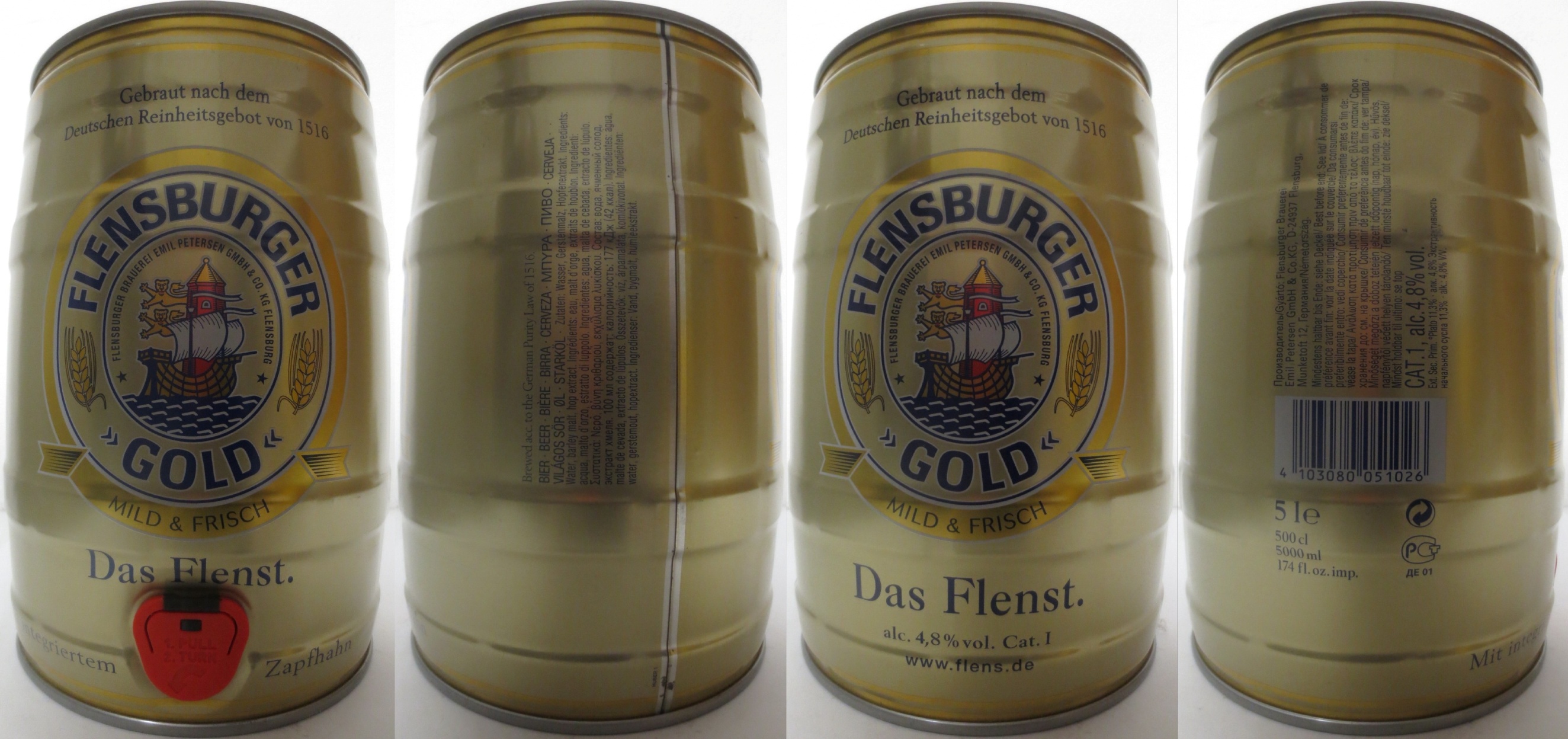 FLENSBURGER GOLD MILD & FRISCH Das Flenst. (5L) Nr.1