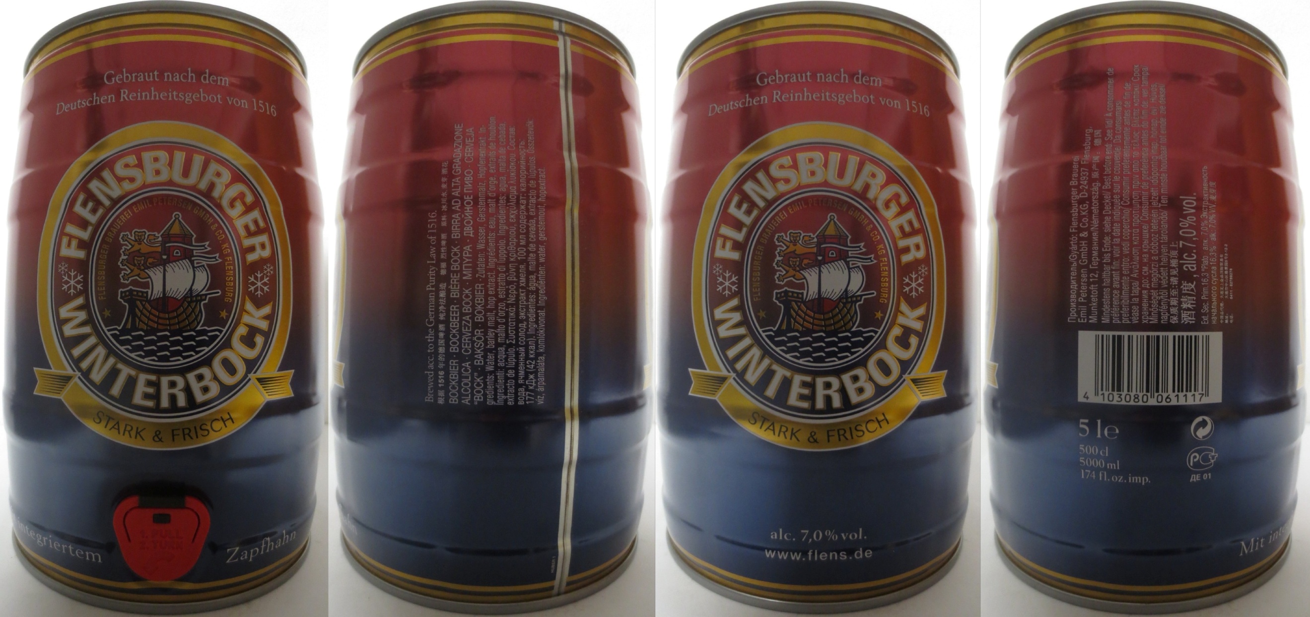 FLENSBURGER WINTERBOCK STARK & FRISCH (5L) Nr.1 