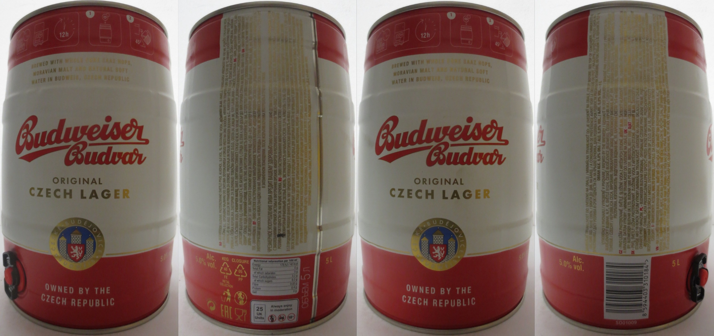 Budweiser Budvar ORIGINAL CZECH LAGER (5L) č.9