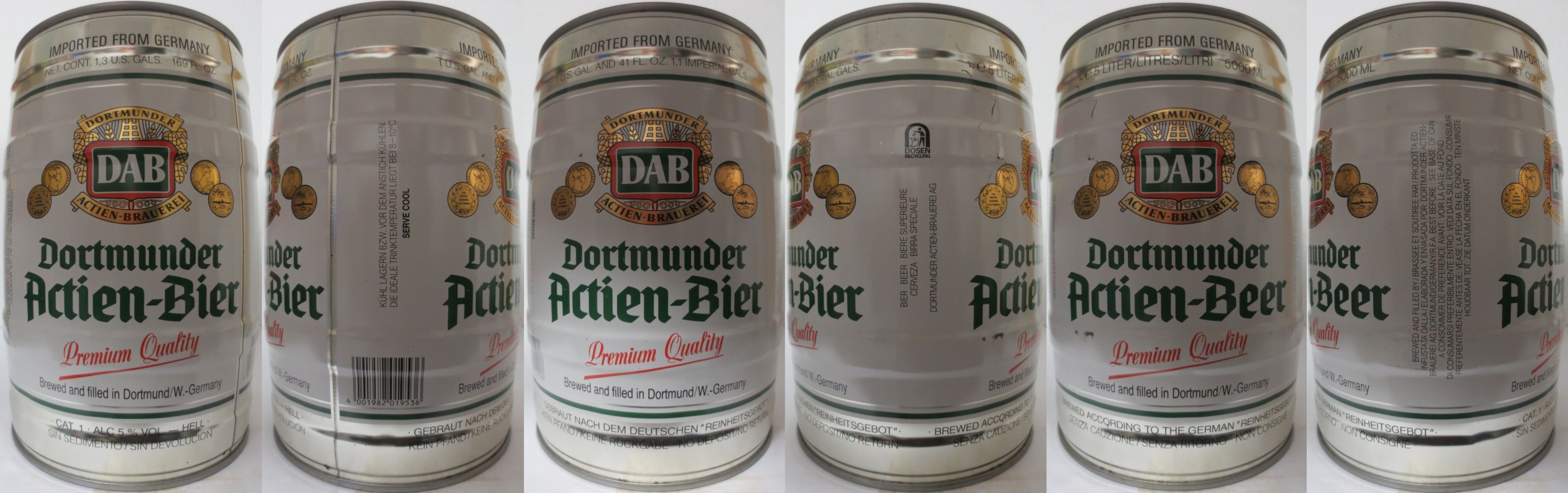 DAB Dortmunder Actien-Bier Premium Quality (5L) Nr.1 