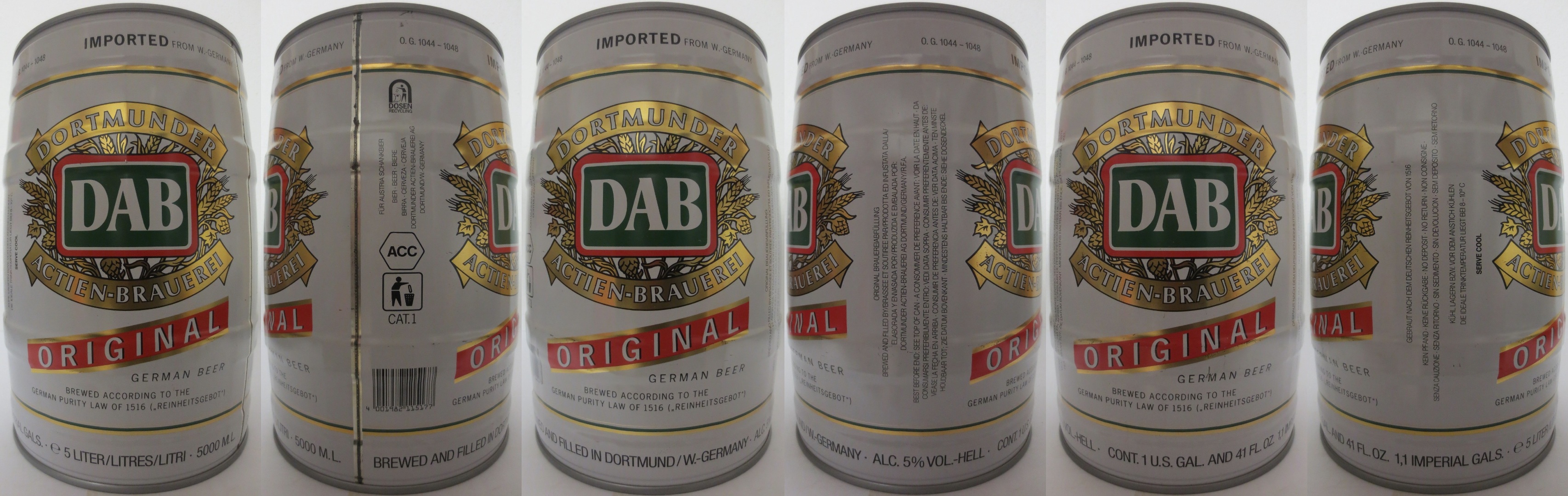 DAB ORIGINAL GERMAN BEER (5L) Nr.5 