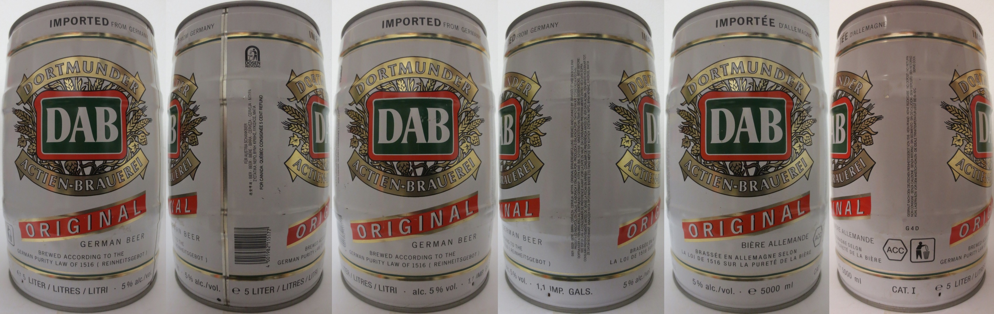 DAB ORIGINAL GERMAN BEER (5L) Nr.6 