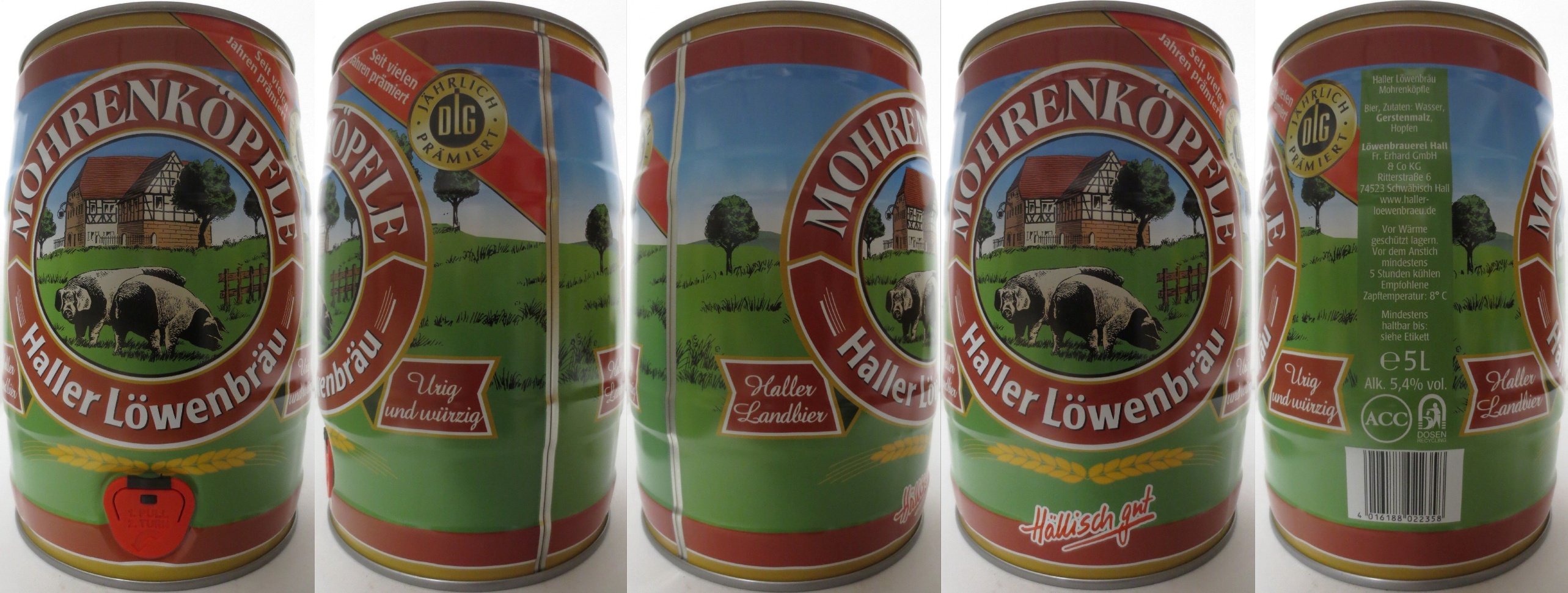 Haller Löwenbräu MOHRENKÖPFLE (5L) Nr.1 