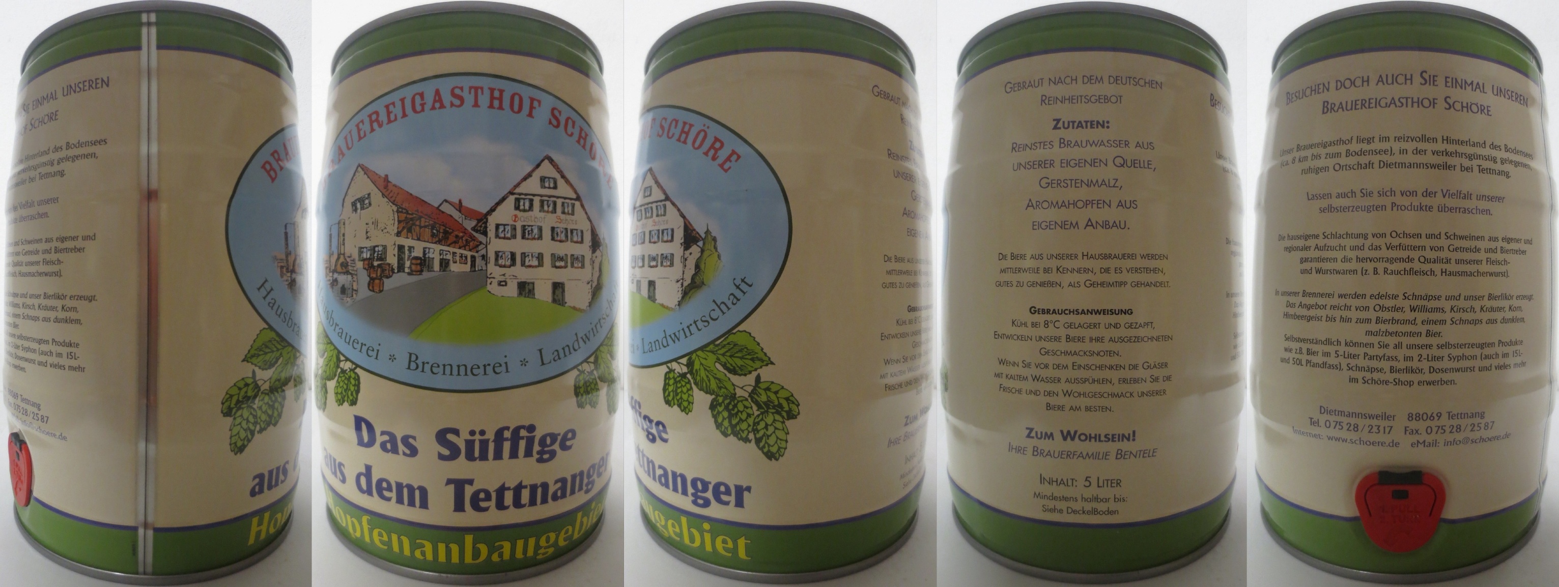 BRAUEREIGASTHOF SCHÖRE Das Süffige aus dem Tettanger Hopfenanbaugebier (5L) Nr.2