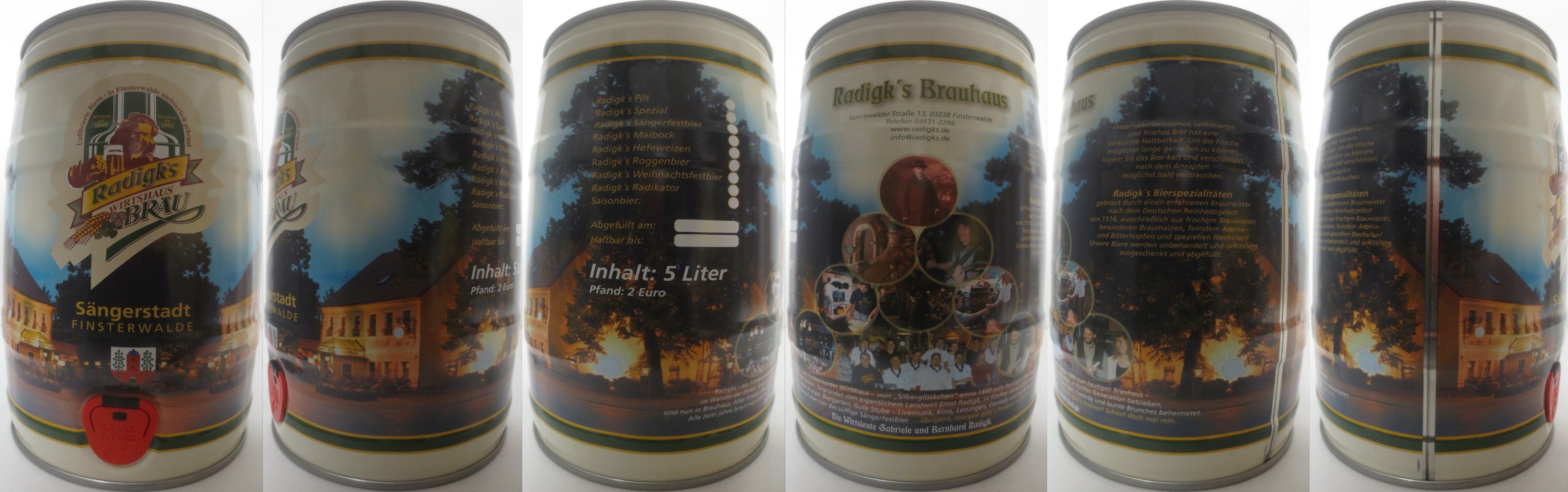 Radigks WIRTSHAUS BRÄU Sängerstadt FINSTERWALDE (5L) Nr.1