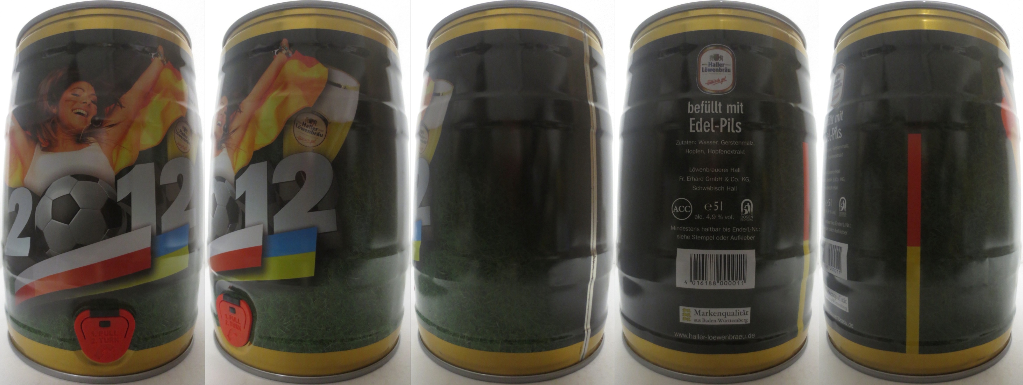 Haller Löwenbräu Edel-Pils 2012 (5L) Nr.1