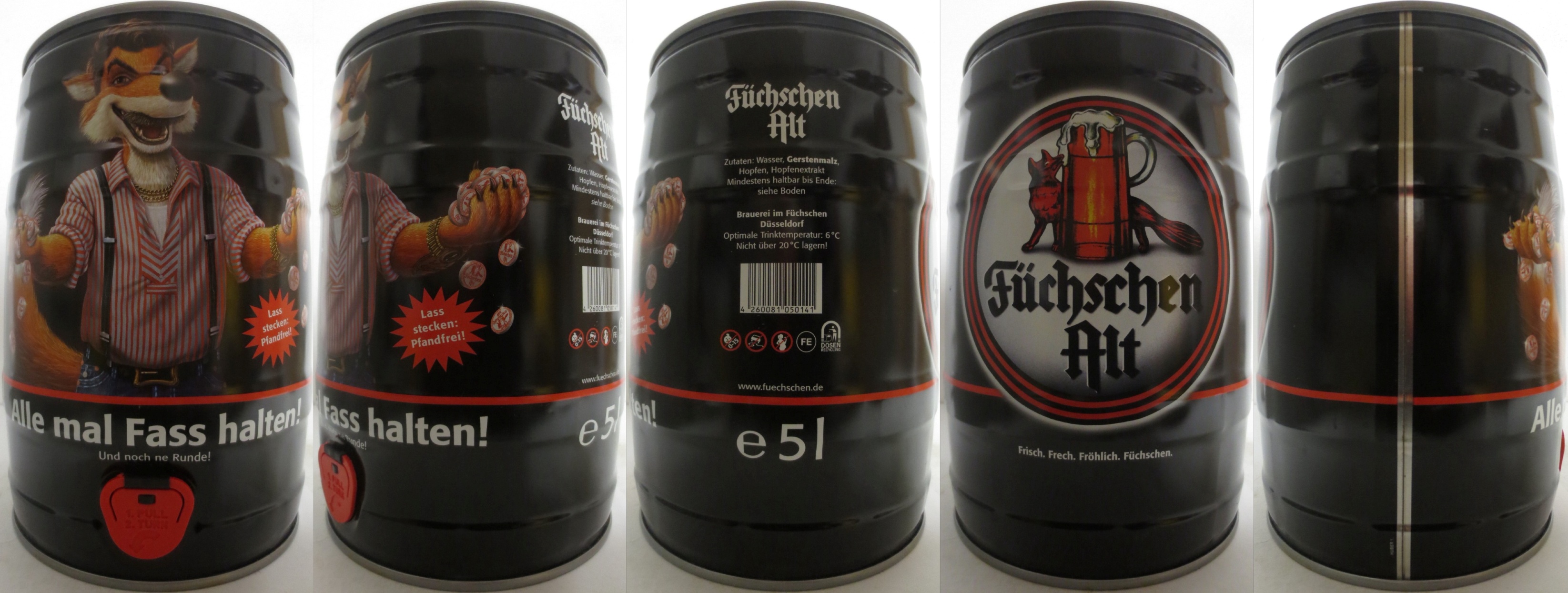 Füchschen Alt Alle mal Fass halten! Und noch ne Runde! (5L) Nr.1