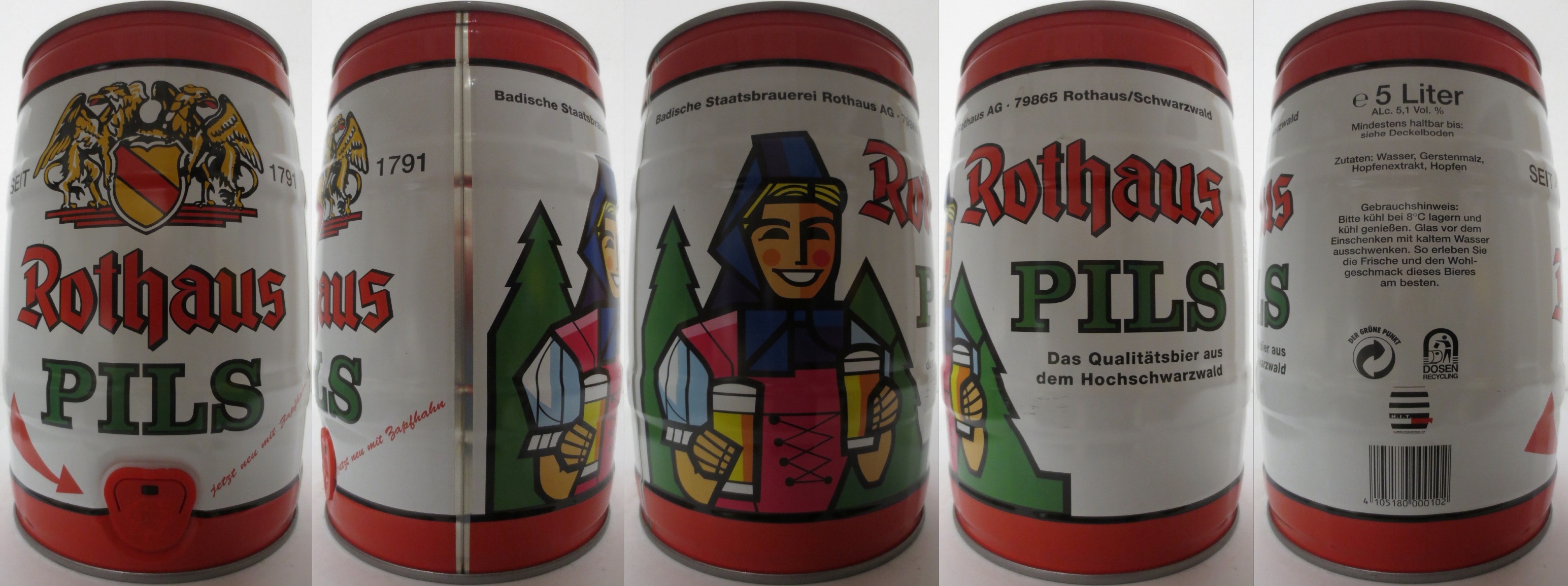 Rothaus PILS jetz neu mit Zapfahn (5L) Nr.1