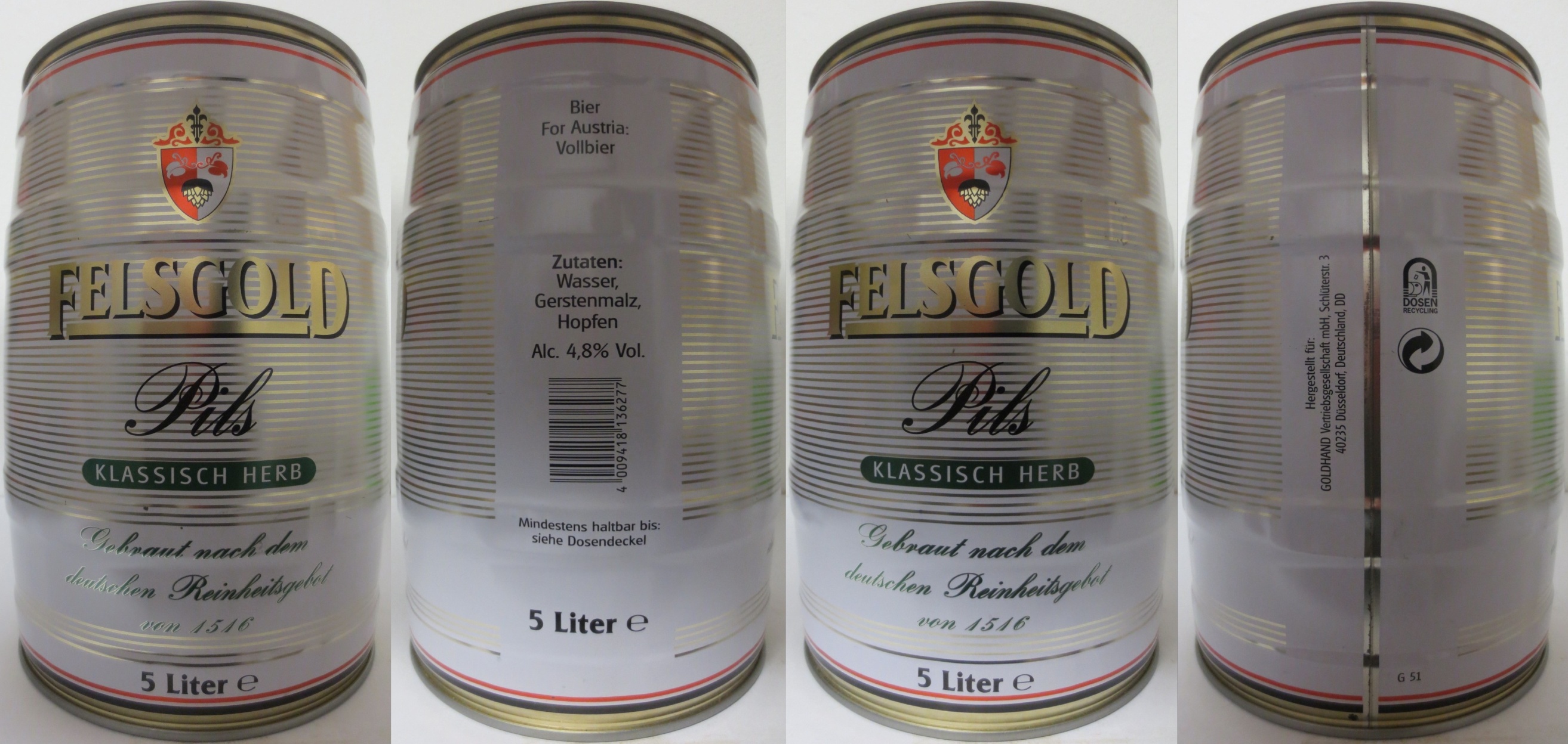 FELSGOLD Pils KLASSISCH HERB (5L) Nr.1 