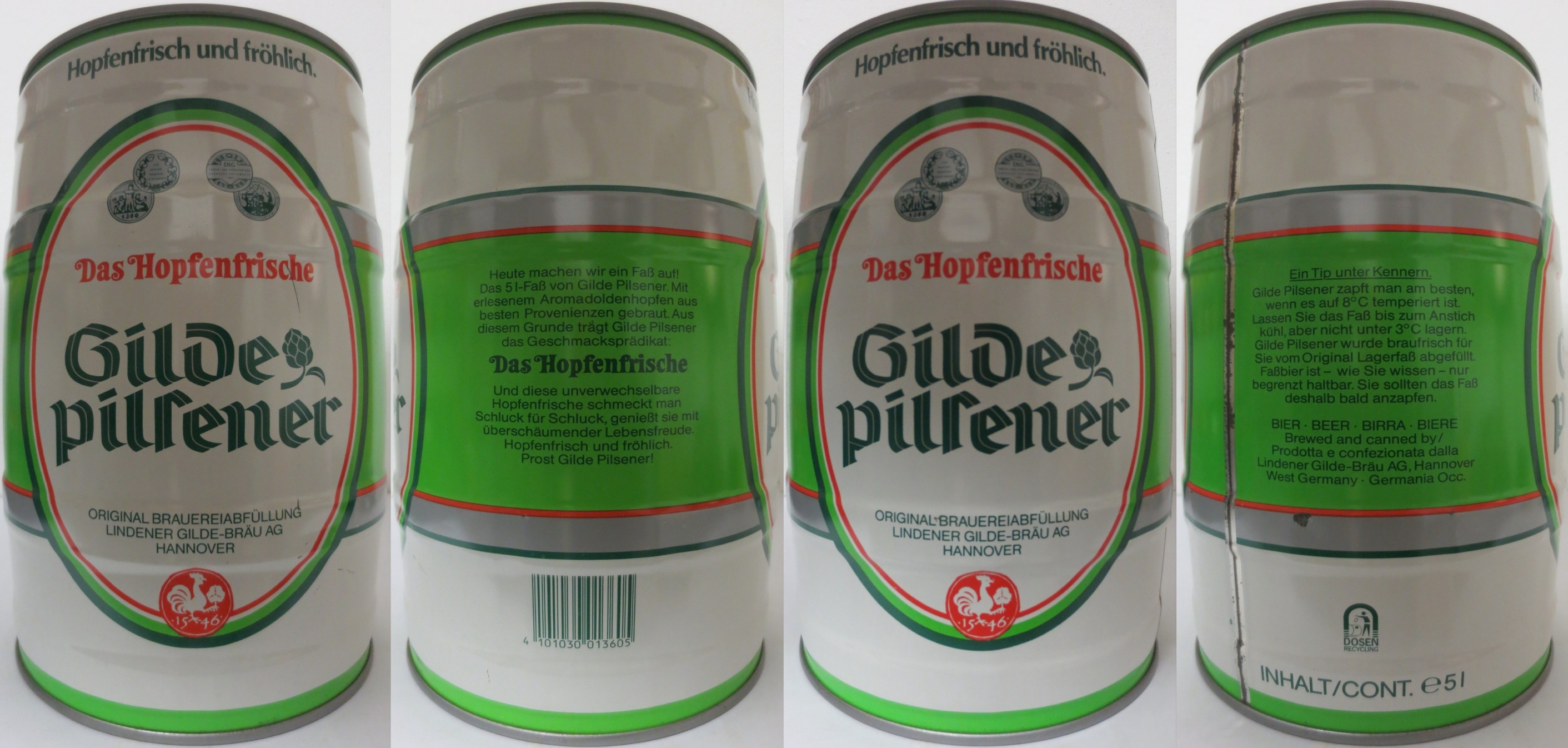 Gilde pilsener Das Hopfenfrische (5L) Nr.1 