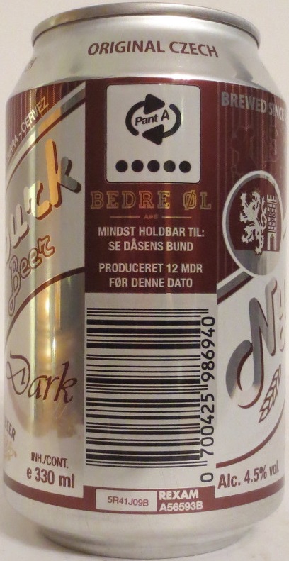 Nymburk Beer Dark EXPORT BEER (33cl) (B/O) č.1