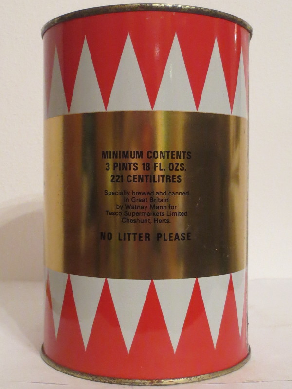 TESCO DRAUGHT BITTER party pack (221cl)