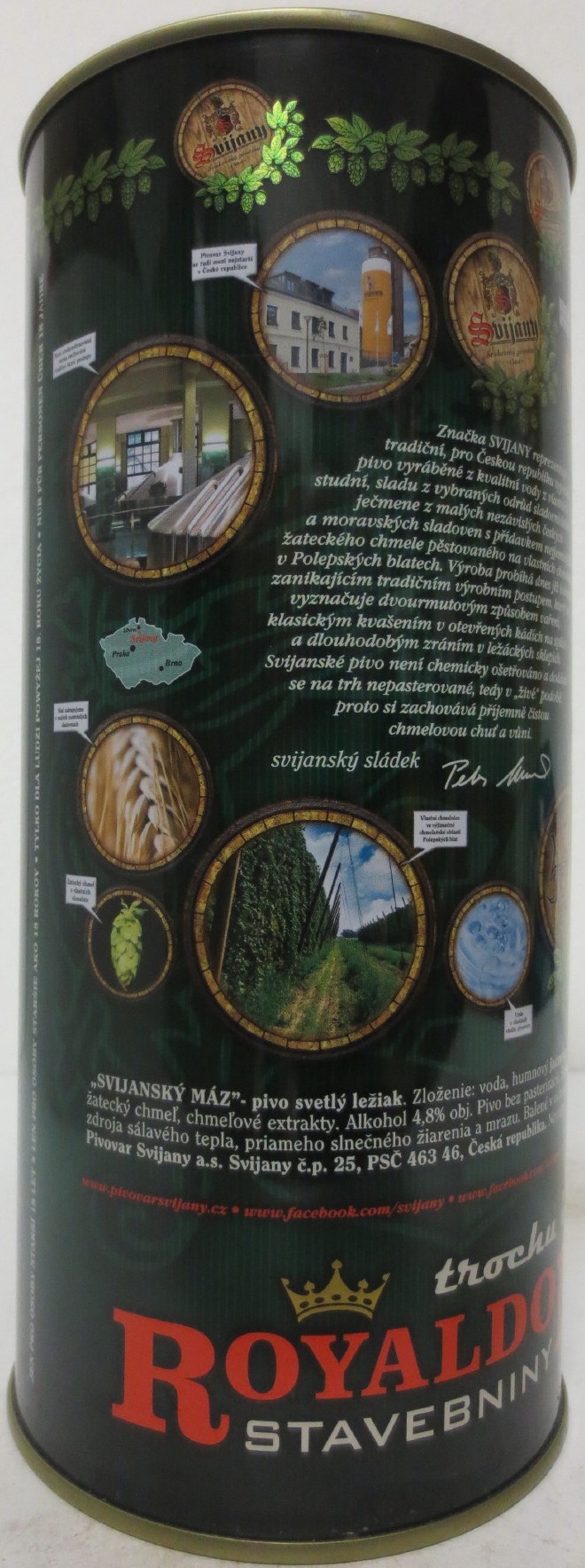 Svijany SVIJANSKÝ MÁZ Světlý ležák ROYALDOM STAVEBNINY (200cl) č.1