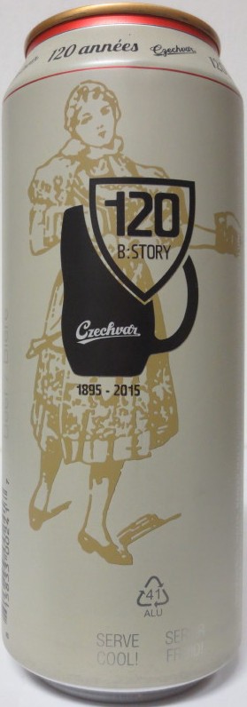 Czechvar 120 B: STORY 1895-2015 CZECH BEER (CDN) (50cl) (B-O) č.1