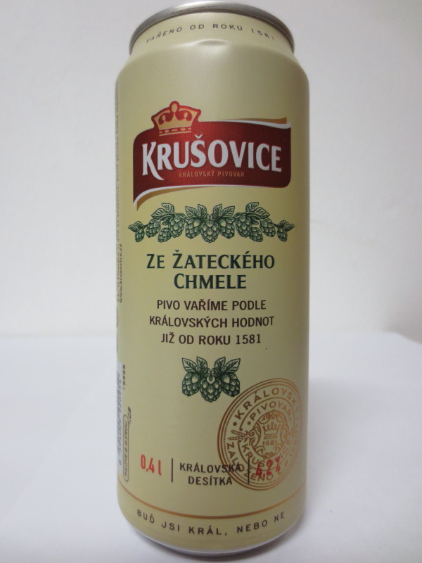 KRUŠOVICE KRÁLOVSKÝ PIVOVAR 10 ZE ŽATECKÉHO CHMELE (0,4L)