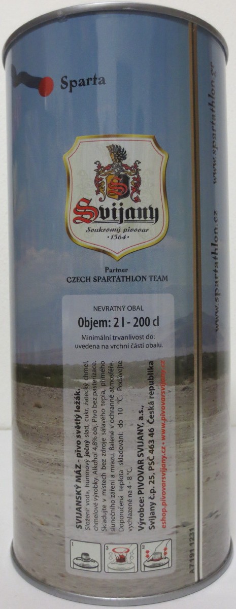 Svijany SVIJANSKÝ MÁZ CZECH SPARTATHLON TEAM (200cl) č.1