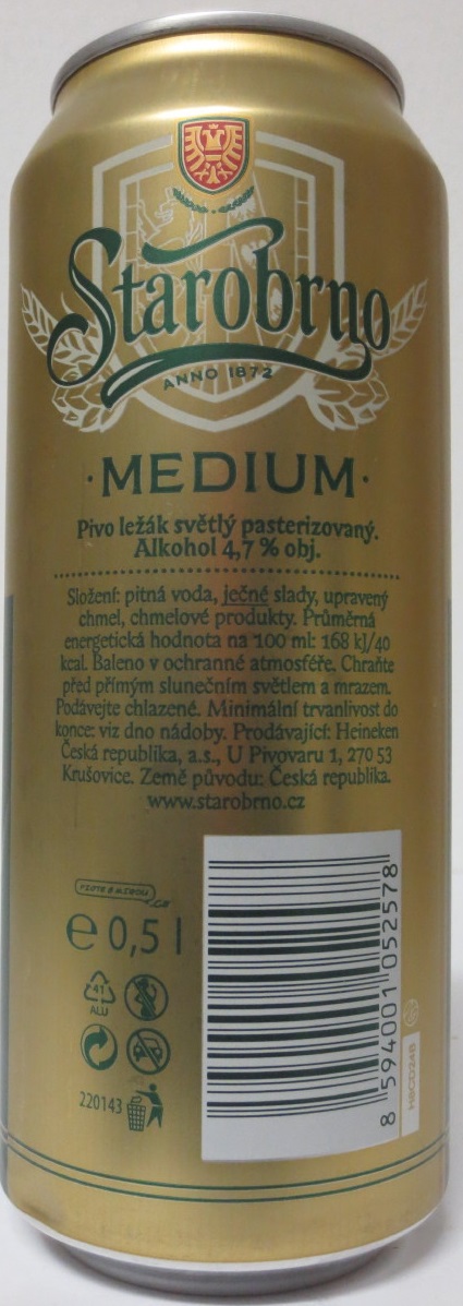 Starobrno MEDIUM (50cl) (B/O)