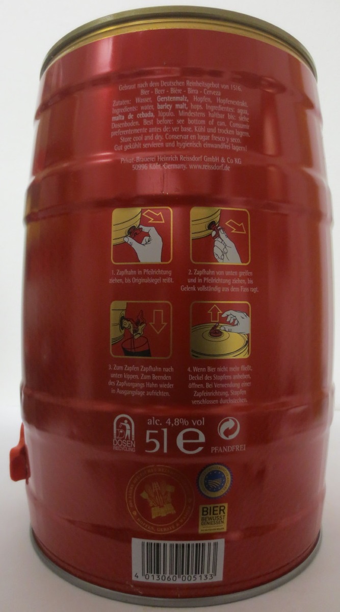 Reissdorf kölsch (5L) Nr.1 