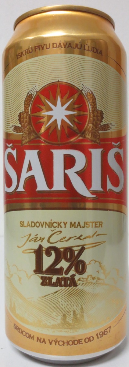 ŠARIŠ 12% ZLATÁ (50cl) (B/O) č.2