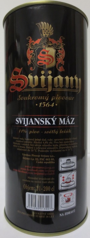 Svijany SVIJANSKÝ MÁZ VESELÉ VÁNOCE VÁM PŘEJE ČASOPIS F.O.O.D. (200cl) č.1