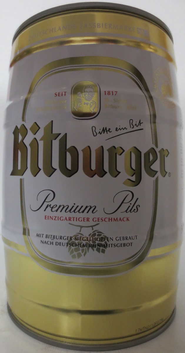 Bitburger Premium Pils JETZT ZAPFEN WIE EIN KENNER! (5L) Nr.1