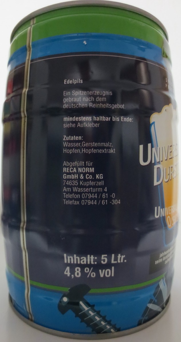 reca UNIVERSAL DURSTLÖCHER UNIVERSAL THIRST QUENCHER (5L) Nr.1 
