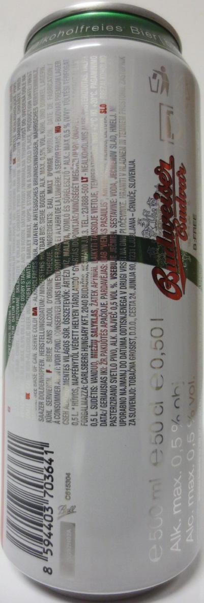 Budweiser Budvar B:FREE (50cl) (B/O)