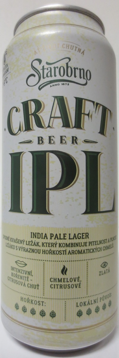 Starobrno CRAFT BEER IPL (50cl) (B/O)