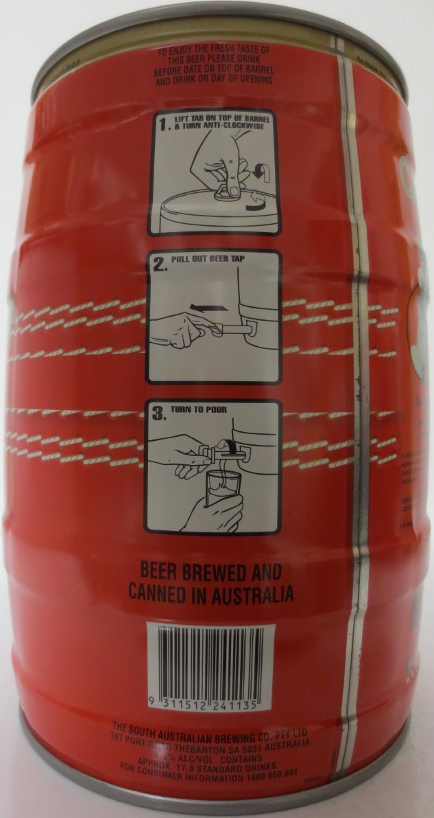 WEST END DRAUGHT CAPTAINS BARREL (5L) Nr.1 