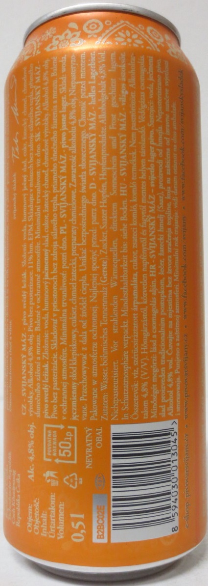Svijany SVIJANSKÝ MÁZ Veselé Velikonoce (50cl) (B/O) žluté