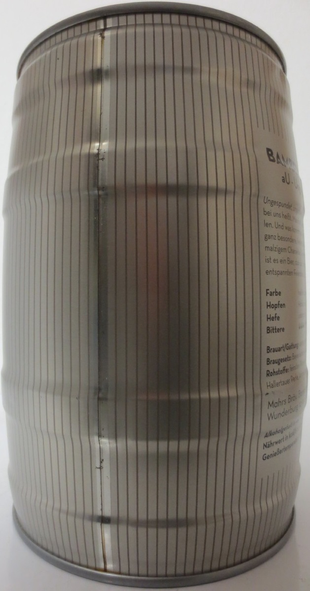 Mahrs Bräu UNGESPUNDETES KELLERBIER (5L) Nr.1