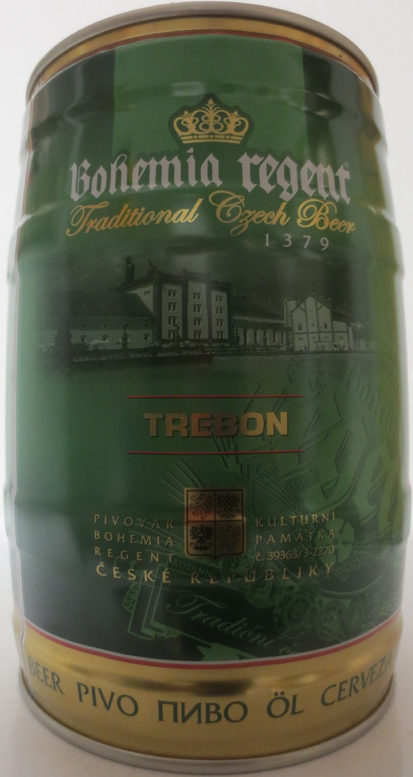 Bohemia regent Tradiční české pivo TŘEBOŇ (5L) č.1