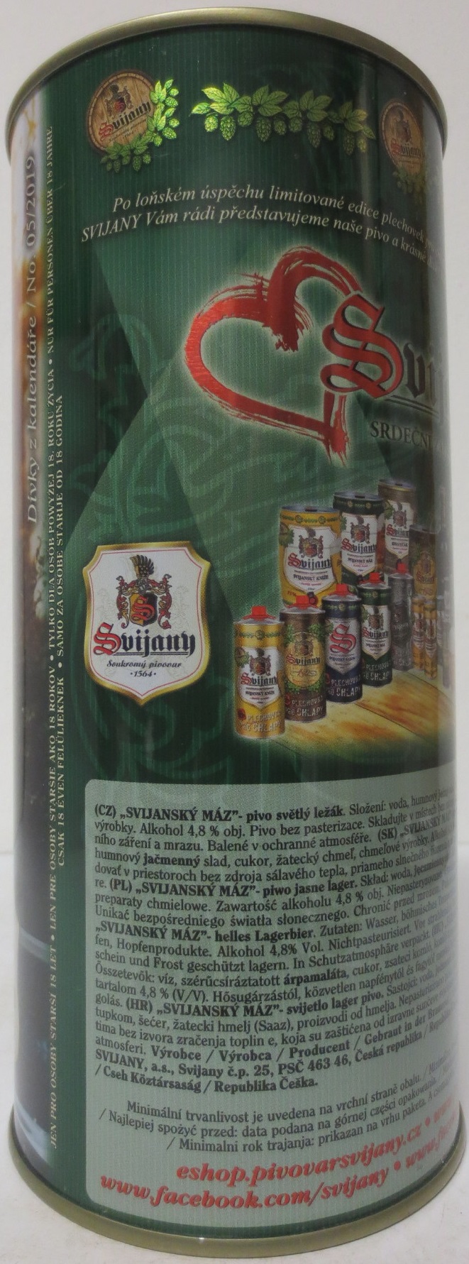 Svijany SVIJANSKÝ MÁZ dívky z kalendáře /No. 05/2019 (200cl)