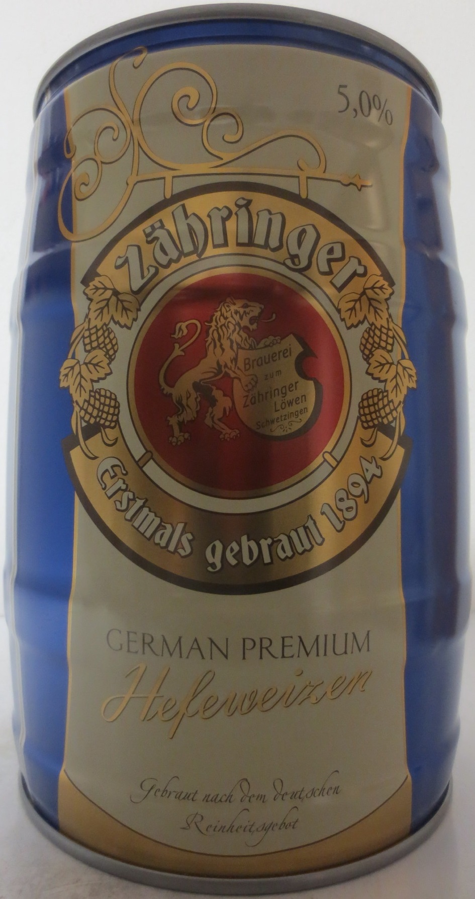 Zähringer GERMAN PREMIUM Hefeweizen (5L) Nr.1