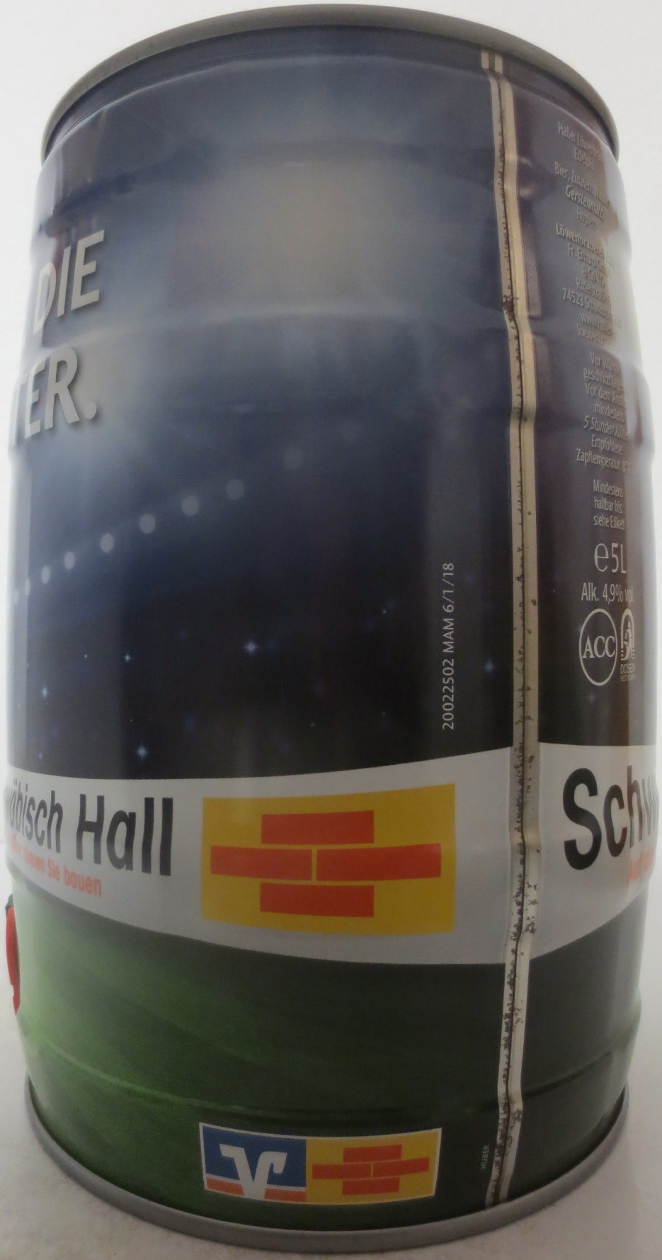 Schwäbisch Hall FEIERN WIE DIE WELTMEISTER. (5L) Nr.1  