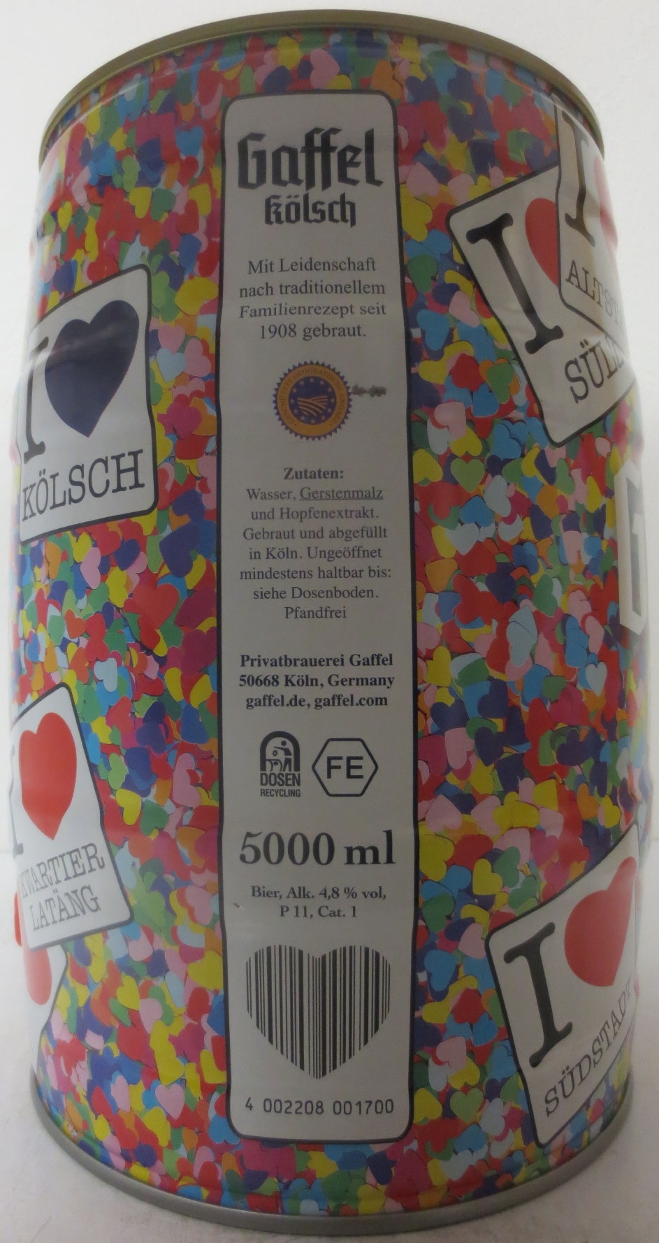 Gaffel kölsch heart (5L) Nr.1